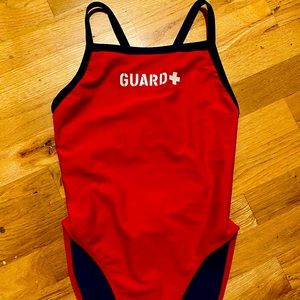 Lifeguard one piece swim suit size 32